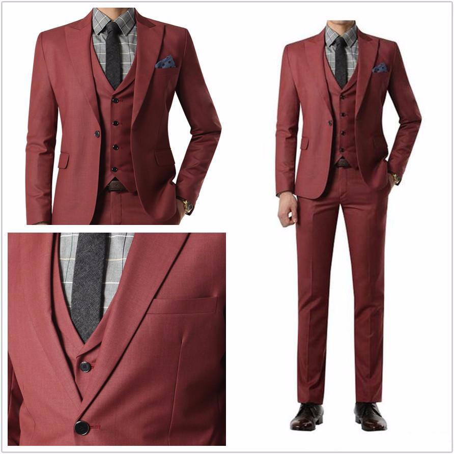 Mens Suits Designer Wedding 3 Piece Cheap Skinny Business Black Dress Manufacturer Wholesale ...