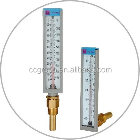 6.5inch Straight Or Angle Type Red Liquid Thermometer - Buy 6.5