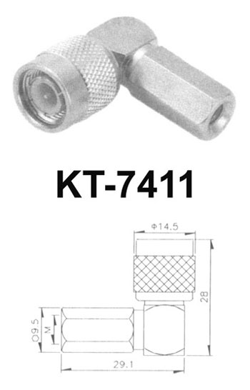 (kt- 7411) 直角tncオスrf同軸コネクタtnc風にアレンジ仕入れ・メーカー・工場