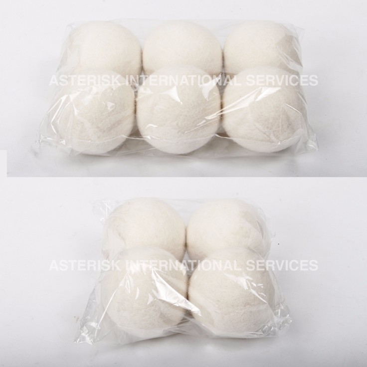 Asterisk 100% Pure Wool Dryer Ball - Handmade All Natural, Reusable Fabric Softeners - Safe & Healthy Wool Dryer Balls - Organic