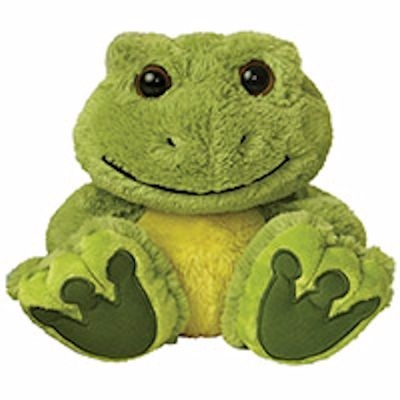 fluffy frog plush