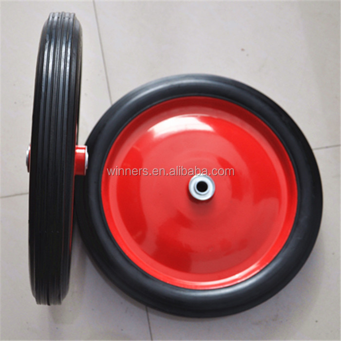 12'' 14'' Solid Rubber Garden Cart Wheel Buy 12/14 Inch Rubber Wheel