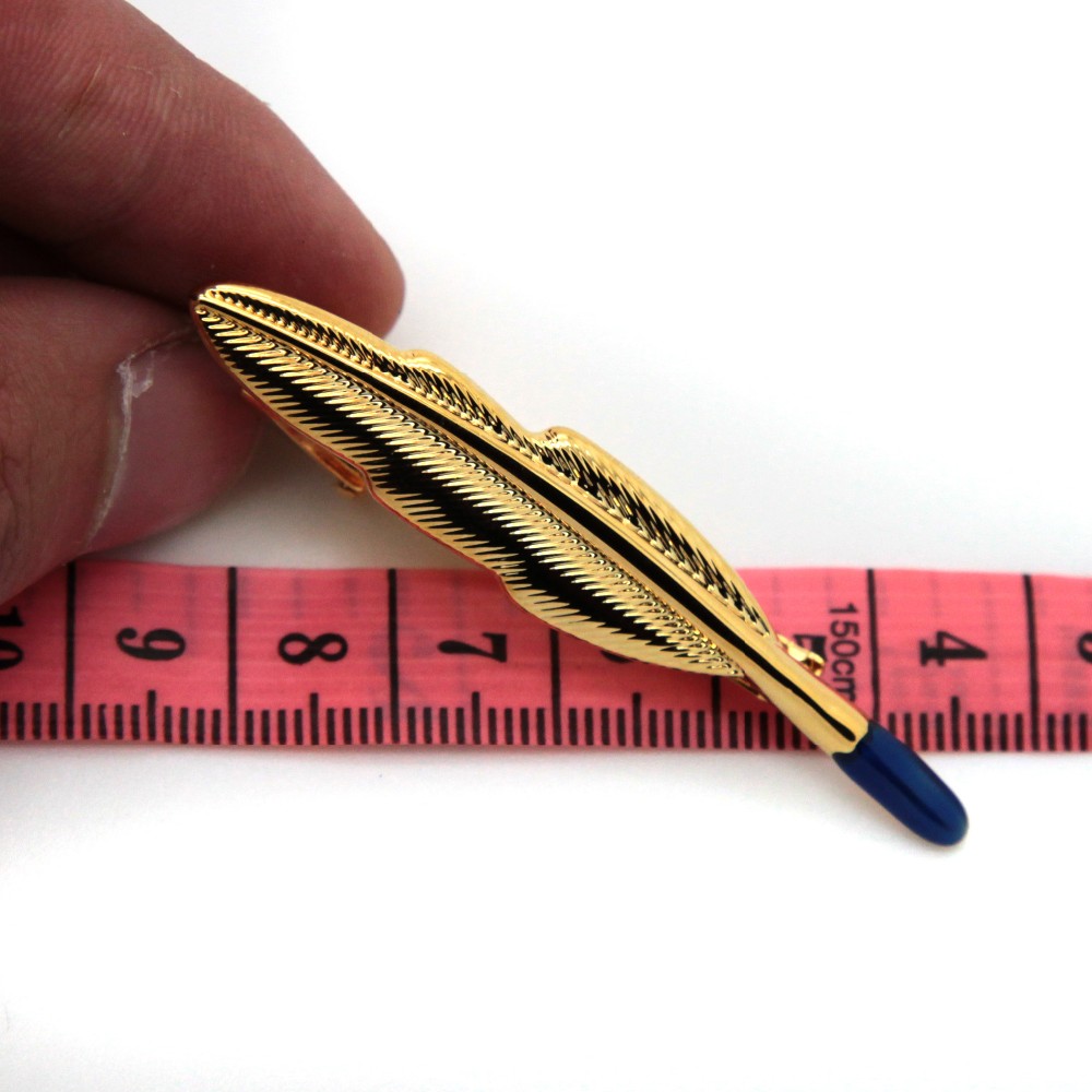 ゴールドクイルペンメタルネクタイクリップ2ミリメートルthichness良い品質ネクタイクリップ仕入れ・メーカー・工場