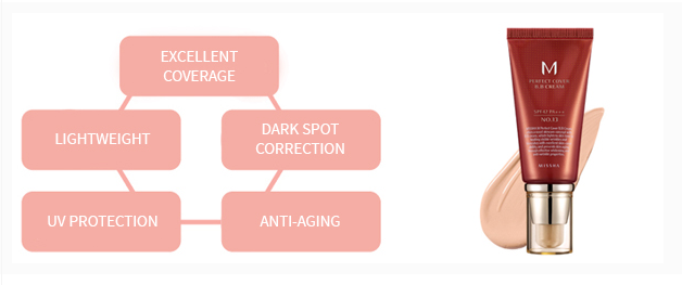 韓国化粧品メイクmissha mパーフェクトカバー#21または#23 bbクリームspf42 50ミリリットル 問屋・仕入れ・卸・卸売り