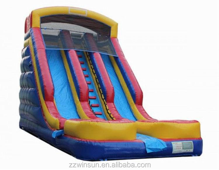 20ft 2-Lane Slide Wet n Dry inflatable water slides water units