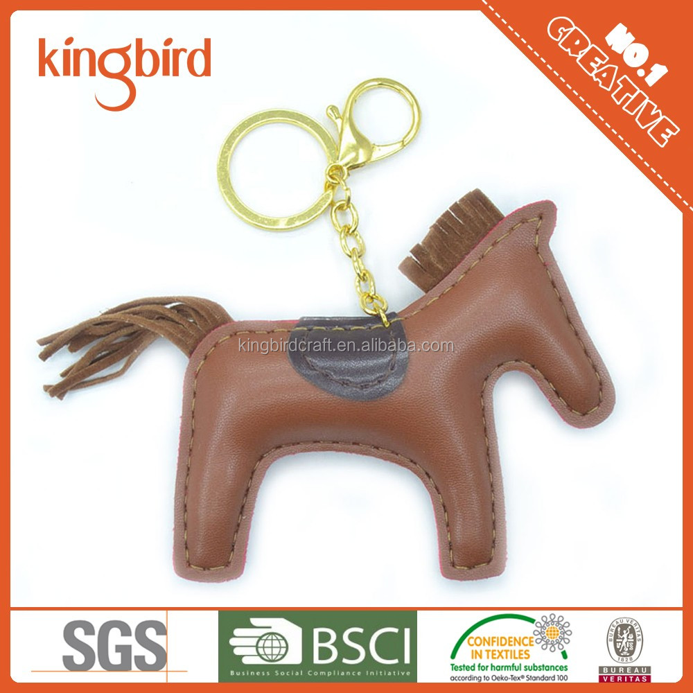 plush horse keychain