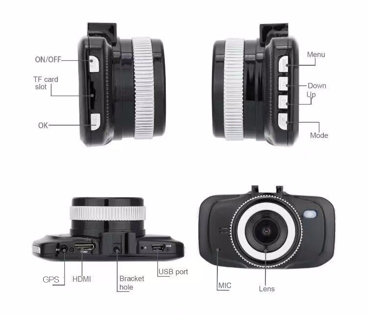 Full HD 1080 p Auto Kamera DVR Video Recorder Strong Nachtsicht