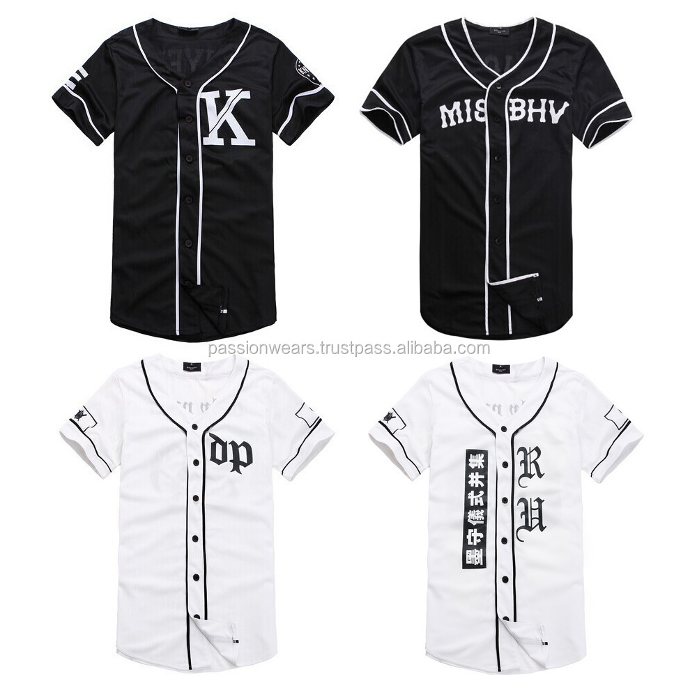 black baseball jersey wholesale