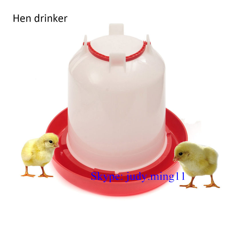 Plastic Manual Poultry Drinker Feeder Chicken Water Feeder Poultry