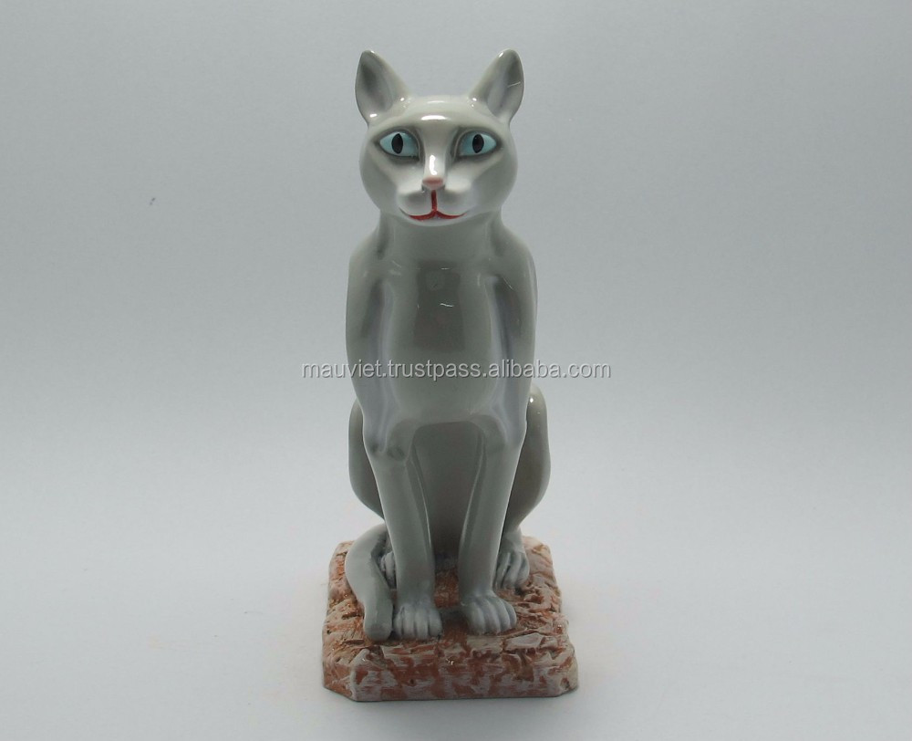 Craft Polyresin Cat Figurine 94 Mm Height For Souvenir Gift Buy