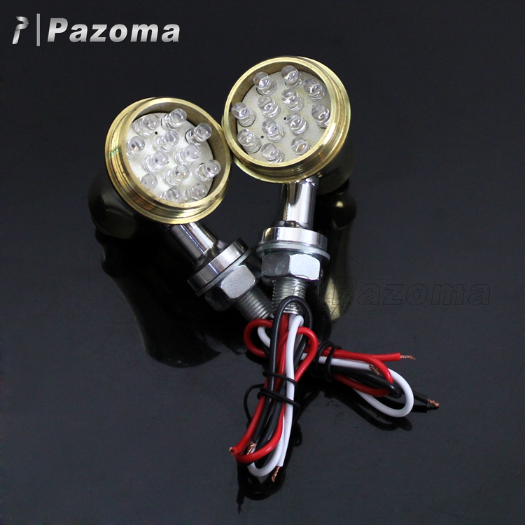Pazoma Brass 10mm Custom Applications Turn Signal Light For Most