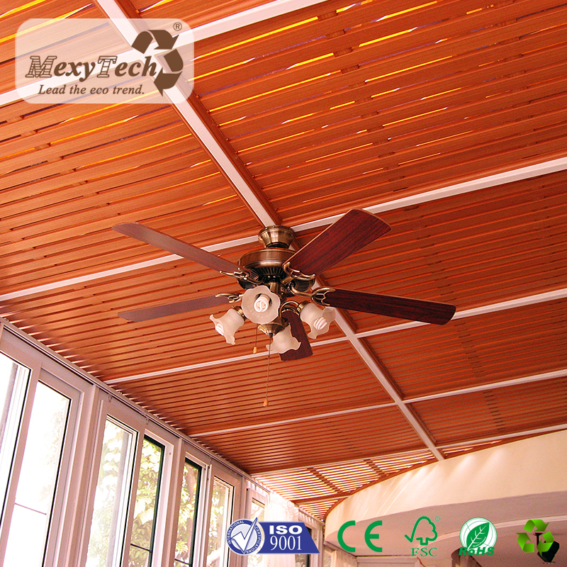 Wpc Wood Plastic Composite Strip False Ceiling For Residential